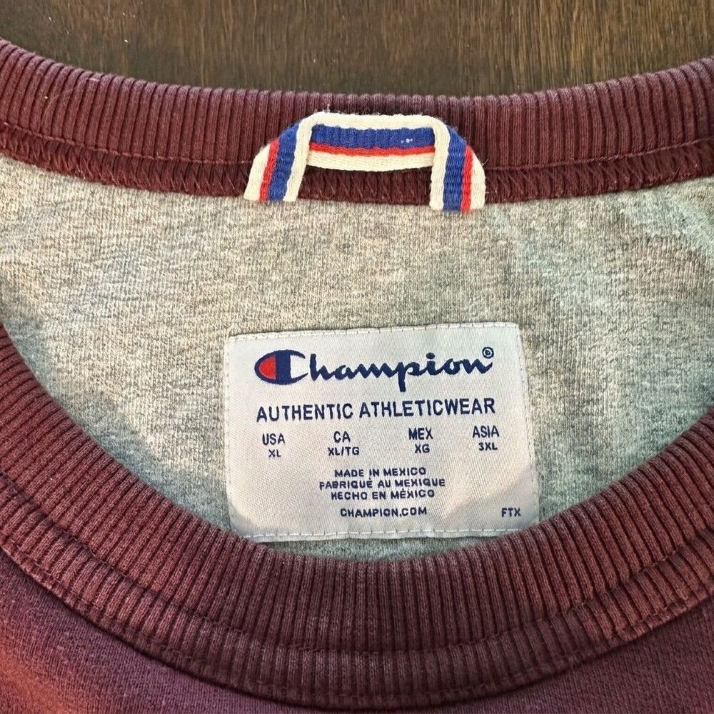 Champion Authentic Athleticwear - Red Pullover Sweatshirt Embroidered Men's XL